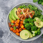 plate-food-with-chicken-avocado-vegetables