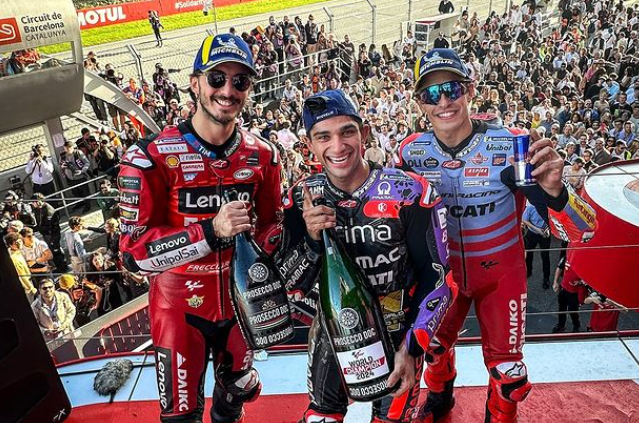 Podium penuh Juara Dunia untuk menutup musim #MotoGP 2024